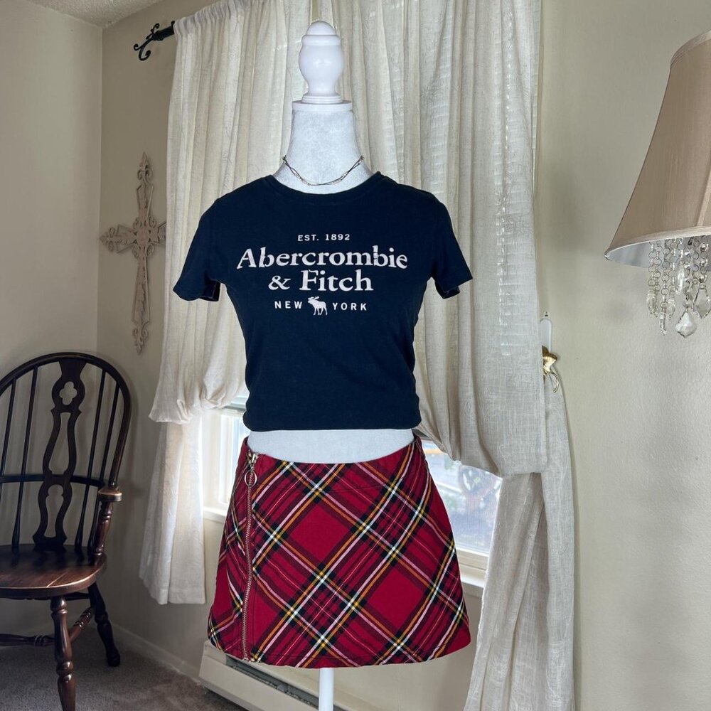 Vintage Wet Seal Plaid Mini Skirt